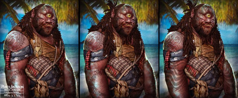 Illustration for article titled Concept art shows Percy Jackson's cyclops could have been way nastier